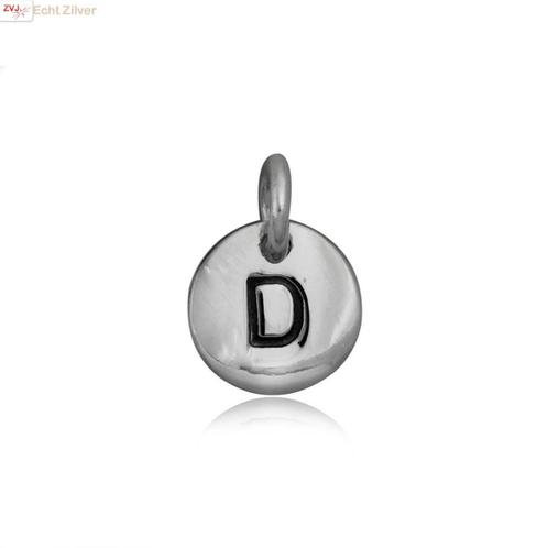 Zilveren initiaal D kettinghanger, Sieraden, Tassen en Uiterlijk, Kettinghangers, Nieuw, Verzenden