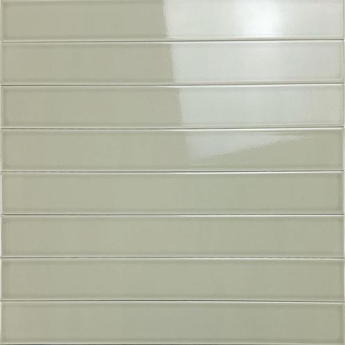 Wandtegel langwerpig vitral olijf groen 5x40 wandtegel, Doe-het-zelf en Verbouw, Tegels, Wandtegels, Nieuw, 10 m² of meer, Keramiek