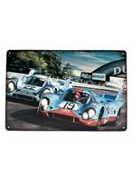 Metalen Wandbord - Le Mans - Racewagens - 22/19, Ophalen of Verzenden, Nieuw