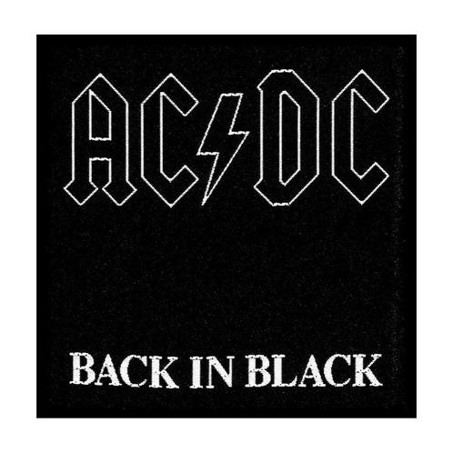 AC/DC - Back in Black - patch officiële merchandise, Verzamelen, Muziek, Artiesten en Beroemdheden, Kleding, Nieuw, Ophalen of Verzenden