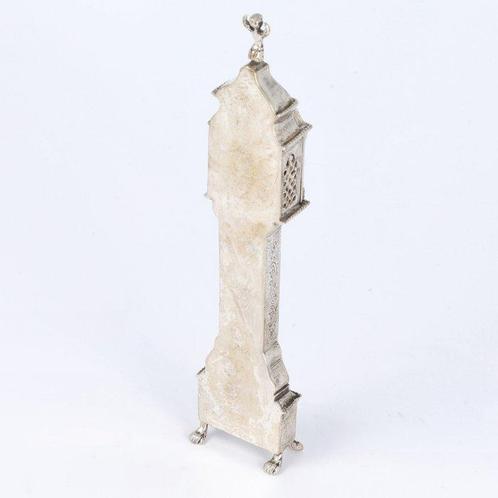 J. Weeda - Staand horloge - Miniatuur figuur - .835 zilver, Antiek en Kunst, Antiek | Goud en Zilver
