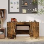 vidaXL Bureau 140x50x75 cm bewerkt hout gerookt eikenkleurig, Huis en Inrichting, Bureaus, Verzenden, Nieuw
