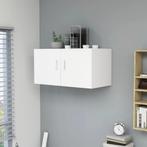 vidaXL Hangkast 80x39x40 cm bewerkt hout wit, Huis en Inrichting, Verzenden, Nieuw