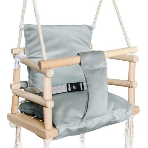 Baby schommelstoel - baby swing - 34x34x26 cm - grijs - >..., Kinderen en Baby's, Speelgoed | Buiten | Speeltoestellen, Nieuw