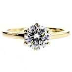 Zonder minimumprijs - Verlovingsring - 14 karaat Geel goud -