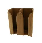 Kopjesrek Teak 2 stapels, Ophalen of Verzenden, Nieuw