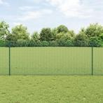 vidaXL Tuinhek Set Set van 2 Groen Metaal 10 x 1 m Tuinhek, Verzenden, Nieuw, IJzer