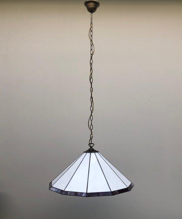 Plafondlamp - Glas-in-lood - XXL Hanglamp Glas in lood, Antiek en Kunst, Curiosa en Brocante
