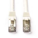 Netwerkkabel | Cat6 S/FTP | 1 meter (100% koper, LSZH, Wit), Nieuw, Verzenden