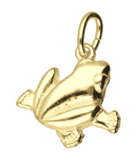 Gouden Kikker 2  ketting hanger, Sieraden, Tassen en Uiterlijk, Kettinghangers, Verzenden