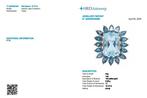 Cocktailring - 14 karaat Geel goud - 12.10ct. tw. Topaas -