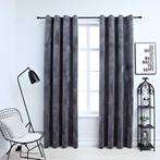 vidaXL Gordijn verduisterend met ringen 2 st 140x225 cm, Huis en Inrichting, Stoffering | Gordijnen en Lamellen, Verzenden, Nieuw