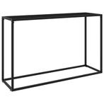 vidaXL Wandtafel 120x35x75 cm gehard glas zwart, Huis en Inrichting, Tafels | Bijzettafels, Verzenden, Nieuw