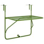 Balkontafel 60x40 cm staal groen (Tafels, Tafels-Stoelen), Nieuw, Verzenden