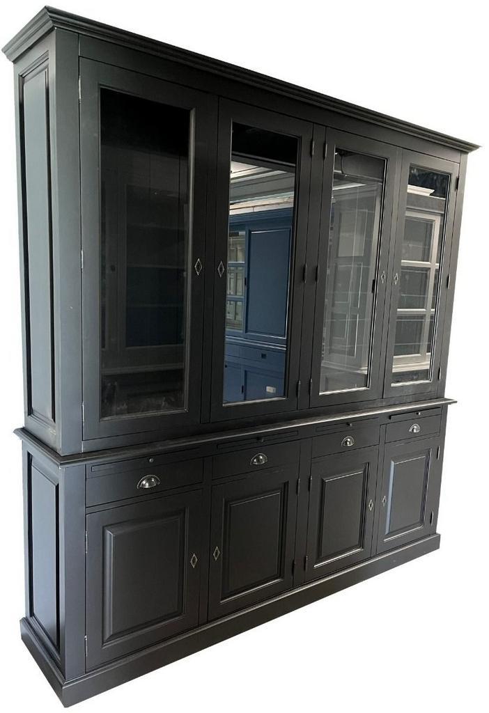 Buffetkast zwart Epe 225cm, Huis en Inrichting, Kasten | Buffetkasten, Ophalen of Verzenden