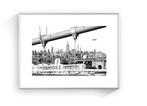 Carlos Arriaga - Manhattan From Brooklyn Bridge., Antiek en Kunst