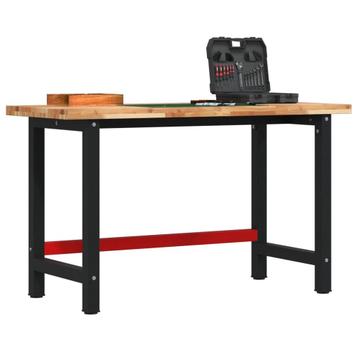 vidaXL Werkbank rechthoekig 140x60x83 cm massief acaciahout beschikbaar voor biedingen