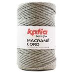 Katia Macramé Cord - 102 lichtgrijs - Katoen Garen, Hobby en Vrije tijd, Breien en Haken, Ophalen of Verzenden, Nieuw
