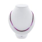 9 Karaat robijn kralenketting, Gebruikt, Overige kleuren, Ophalen of Verzenden, Met edelsteen