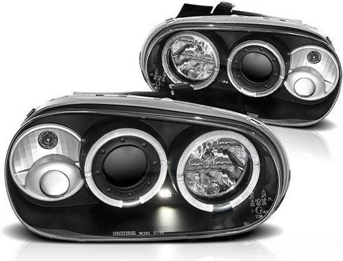 Koplampen dual halo rims VW GOLF 4 09 97-09 03 ANGEL EYES..., Auto-onderdelen, Verlichting, Nieuw, Ophalen of Verzenden