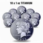 Verenigde Staten. 10 x 1 oz 2026 .9995 Fine Titanium Peace
