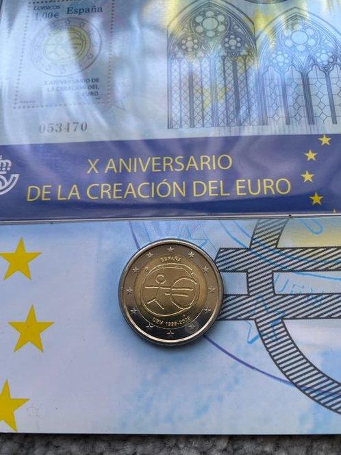 Spanje. Coin Set 2009 10 Años Euro- Correos Set (Zonder, Postzegels en Munten, Munten | Europa | Euromunten