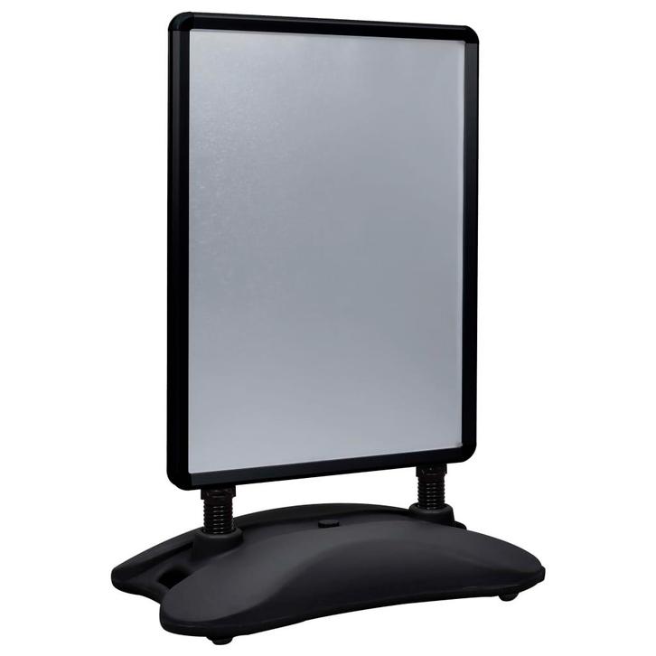 vidaXL Posterstandaard A1 wateranker aluminiumlegering zwart, Huis en Inrichting, Kasten | Vitrinekasten, Nieuw, Verzenden