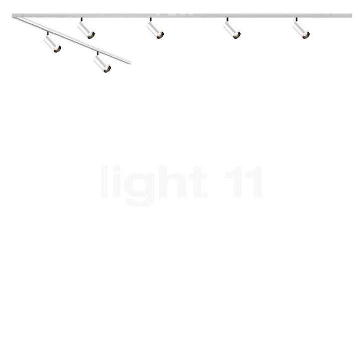 Bruck Fino Spot LED All-in stel in - 6-lichts, rail wit/hoof, Huis en Inrichting, Lampen | Spots, Nieuw, Verzenden