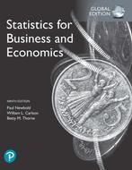 9781292315034 Statistics for Business and Economics, Glob..., Paul Newbold, Zo goed als nieuw, Verzenden