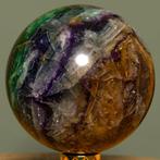Fluoriet Fine polished Large AAA Multicolor fluorite sphere