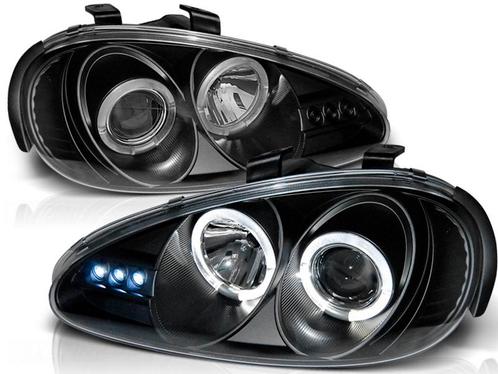 Koplampen met Angel Eyes ringen Mazda MX-3 Zwart, Auto-onderdelen, Overige Auto-onderdelen, Ophalen of Verzenden