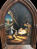 Altaarstuk - Hout, Oleo - 1950-1960 - Retablo - Natividad -
