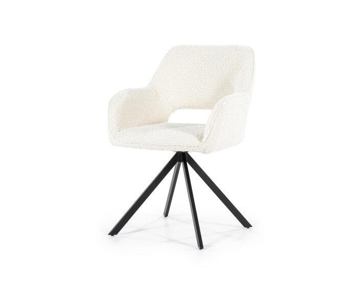Eetkamerstoel Fabio - Beige spark | Eleonora, Huis en Inrichting, Stoelen, Nieuw, Ophalen of Verzenden