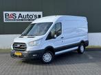 Ford Transit 290 2.0 TDCI L2H2 Trend Airco Cruise Pdc 3 Zitp, Auto's, Bestelauto's, Stof, Gebruikt, Wit, Dealer onderhouden