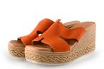 Oh My Sandals Muiltjes in maat 37 Oranje, Overige kleuren, Verzenden, Overige typen, Zo goed als nieuw