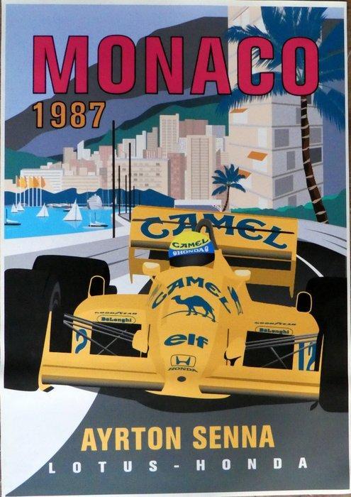Lotus-Honda - Monaco Grand Prix 1987  - Formula One - Ayrton, Verzamelen, Automerken, Motoren en Formule 1