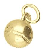 Gouden Kaatsbal massief kettinghanger, Verzenden, Nieuw
