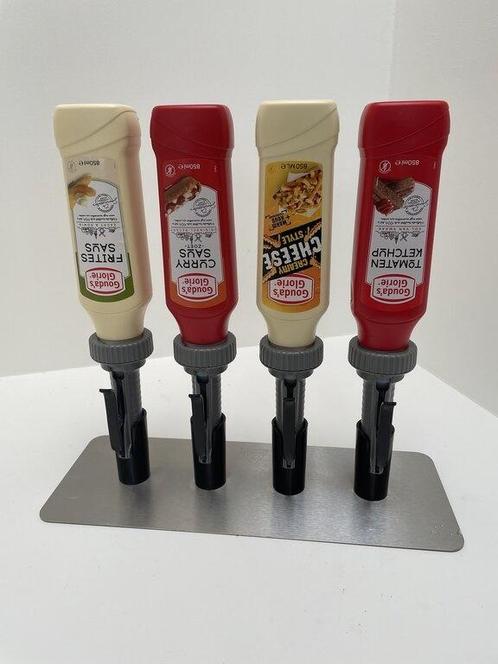 4 Goudas Sausdispensers | 850 ML HorecaTraders, Zakelijke goederen, Horeca | Keukenapparatuur, Verzenden