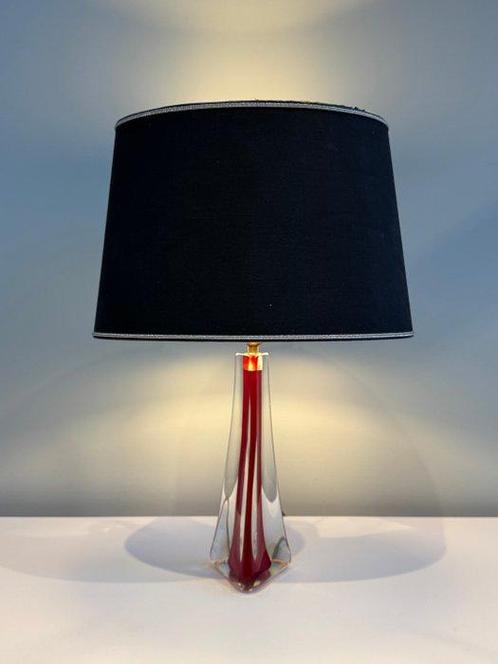 Val Saint Lambert - Tafellamp - Kristal, Antiek en Kunst, Antiek | Lampen