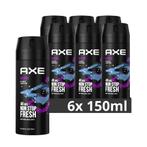 6x Axe Deodorant Bodyspray Marine 150 ml, Nieuw, Verzenden