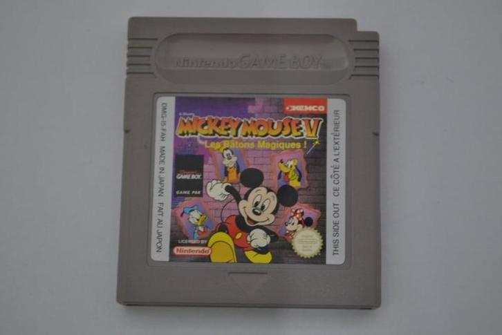 Mickey Mouse V - Les Bâtons Magiques ! (GB FAH), Spelcomputers en Games, Games | Nintendo Game Boy, Zo goed als nieuw, Verzenden
