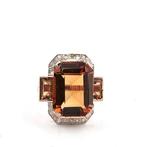 Zonder minimumprijs - Ring - 9 kt. Roségoud, Zilver -, Nieuw