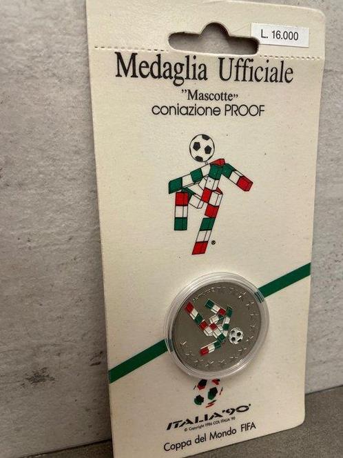 1990 - Officiële PROOF Italië 90 FIFA Wereldbeker-medaille, Verzamelen, Overige Verzamelen