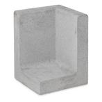 Betonnen L-hoekelement 50x50x100 grijs, Tuin en Terras, Bielzen en Borders, Ophalen of Verzenden, Nieuw, Beton