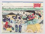 Prosperity at Nihonbashi in Tokyo (Tokyo Nihonbashi Hanei no, Antiek en Kunst