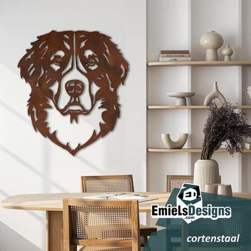 Cortenstaal honden, Tuin en Terras, Tuinwanddecoratie, Nieuw, Verzenden