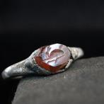 Oud-Romeins, Keizerrijk Zilver, met Carnelian Intaglio van, Sieraden, Tassen en Uiterlijk, Antieke sieraden
