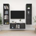 vidaXL 3-delige Tv-meubelset spaanplaat grijs, Nieuw, Verzenden