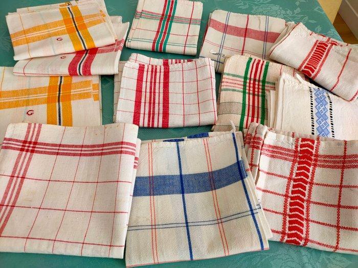 Lappen - Handdoek (12) - 80 cm - 60 cm, Antiek en Kunst, Kunst | Designobjecten