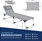 KESSER® Ligstoel - Tuinstoel - Inklapbaar - Verstelbaar - Gr, Tuin en Terras, Verzenden, Nieuw